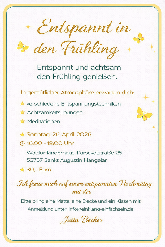 Entspannung 26.04.2026